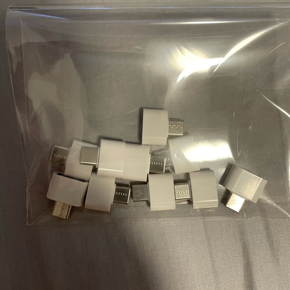 White usb to type c adapter 10pcs
